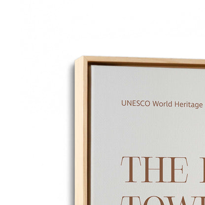 [Color:American Maple], Picture of art in a American Maple frame at an angle