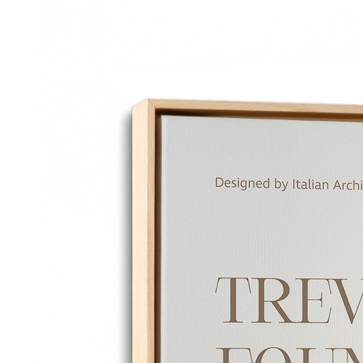 [Color:American Maple], Picture of art in a American Maple frame at an angle
