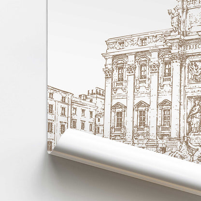 Trevi in Sepia Print