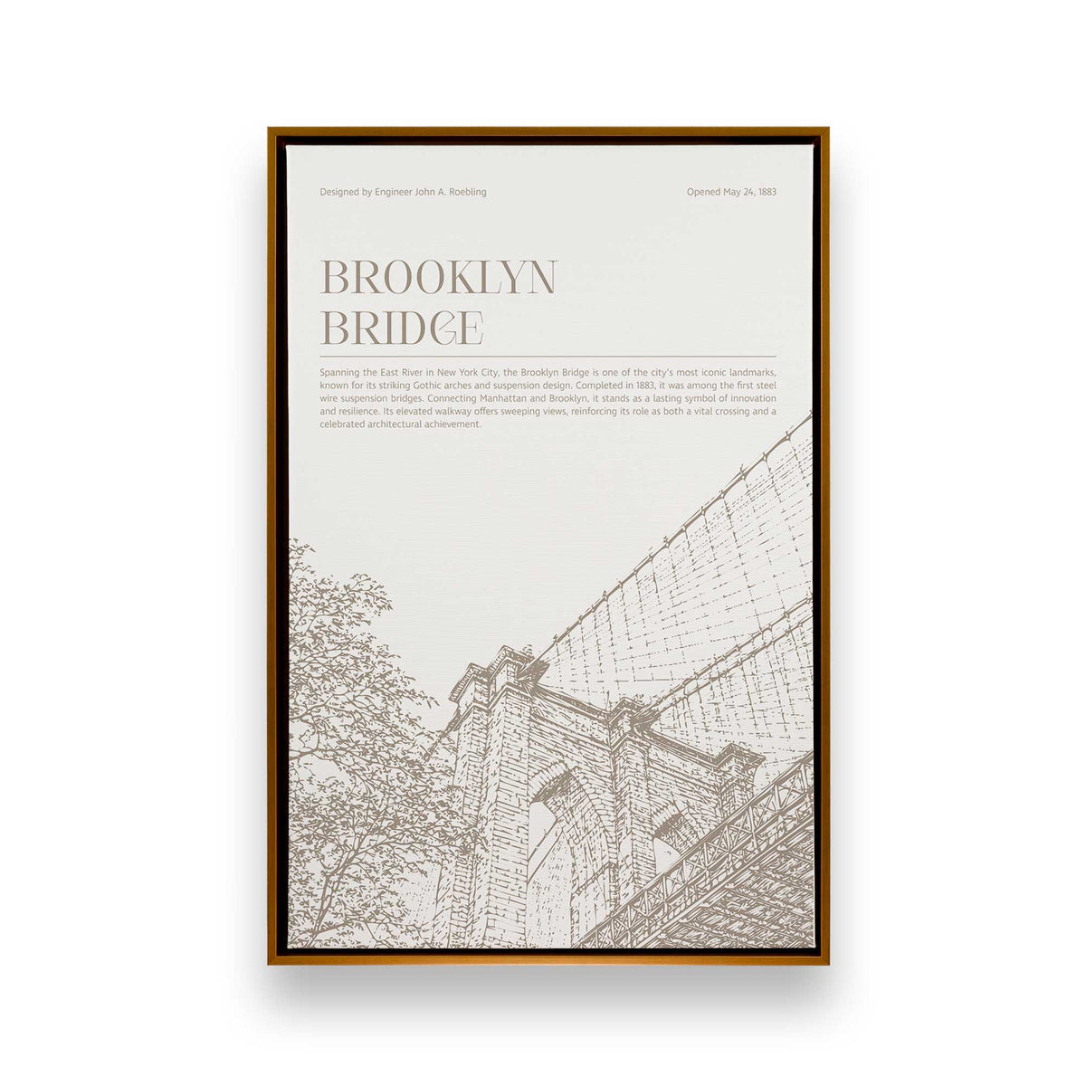 [Color:Polished Gold], Picture of art in a Polished Gold frame