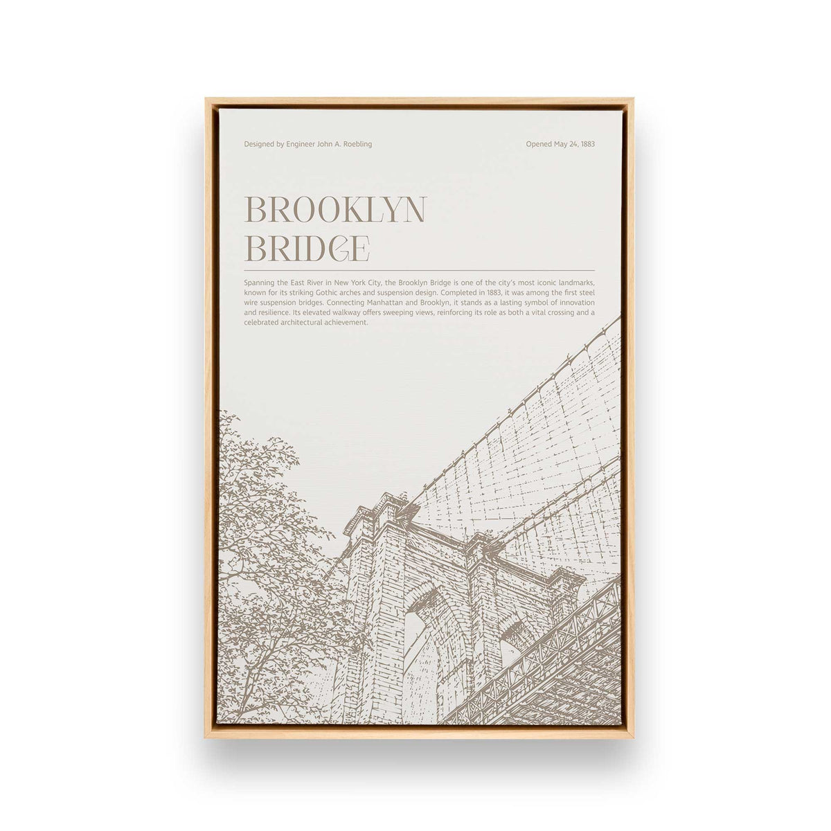 [Color:American Maple], Picture of art in a American Maple frame