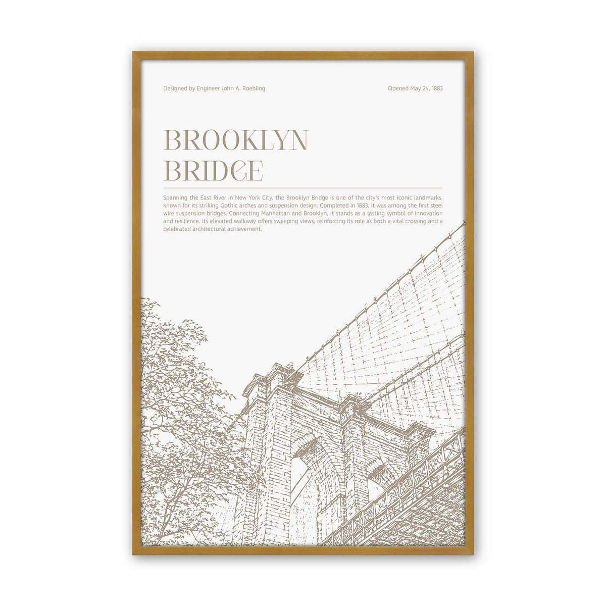 [Color:Polished Gold], Picture of art in a Polished Chrome frame