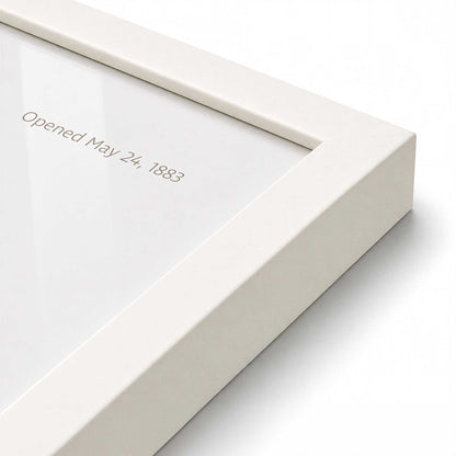 [Color:Opaque White], Picture of art in a Polished Chrome frame at an angle