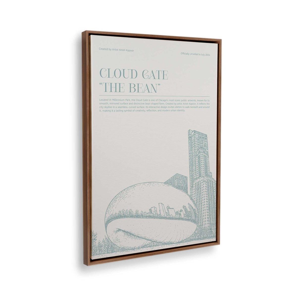 [Color:Walnut], Picture of the corner of the art