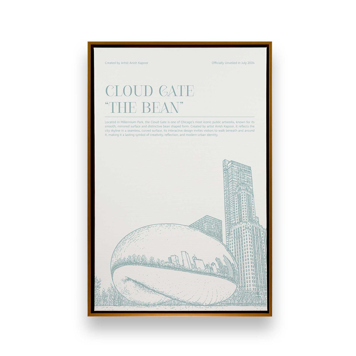 [Color:Polished Gold], Picture of art in a Polished Gold frame