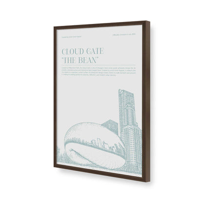 [Color:Belvinder Brown], Picture of art in a Polished Chrome frame of the corner