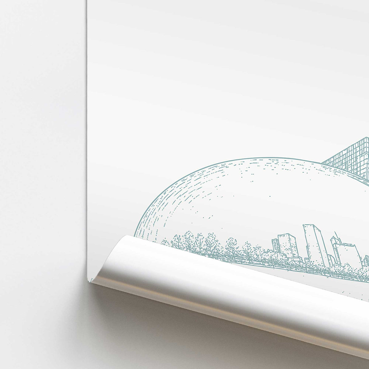 Cloud Gate Reflections Print