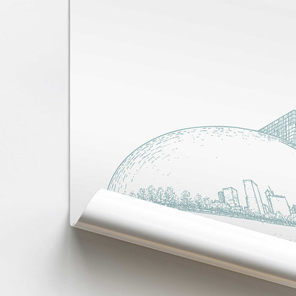 Cloud Gate Reflections Print