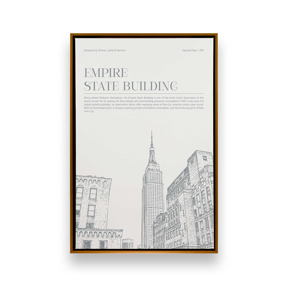 [Color:Polished Gold], Picture of art in a Polished Gold frame