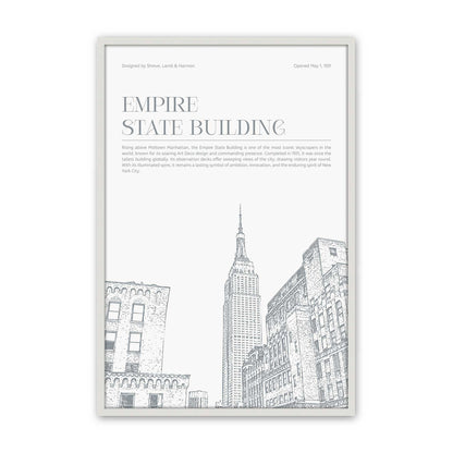 [Color:Opaque White], Picture of art in a Polished Chrome frame