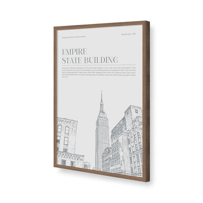 [Color:Walnut], Picture of art in a Polished Chrome frame of the corner