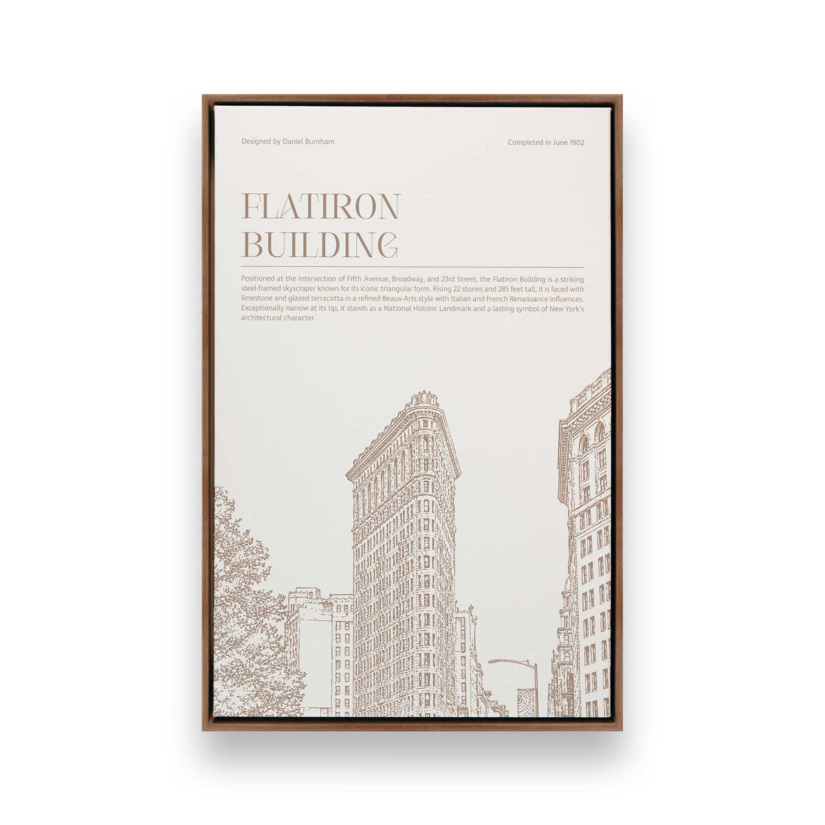 [Color:Walnut], Picture of art in a Walnut frame