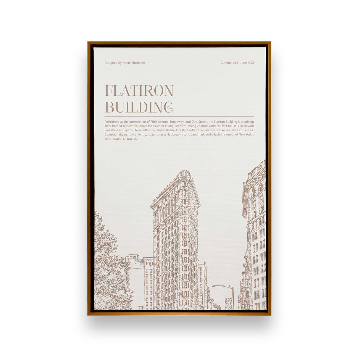 [Color:Polished Gold], Picture of art in a Polished Gold frame