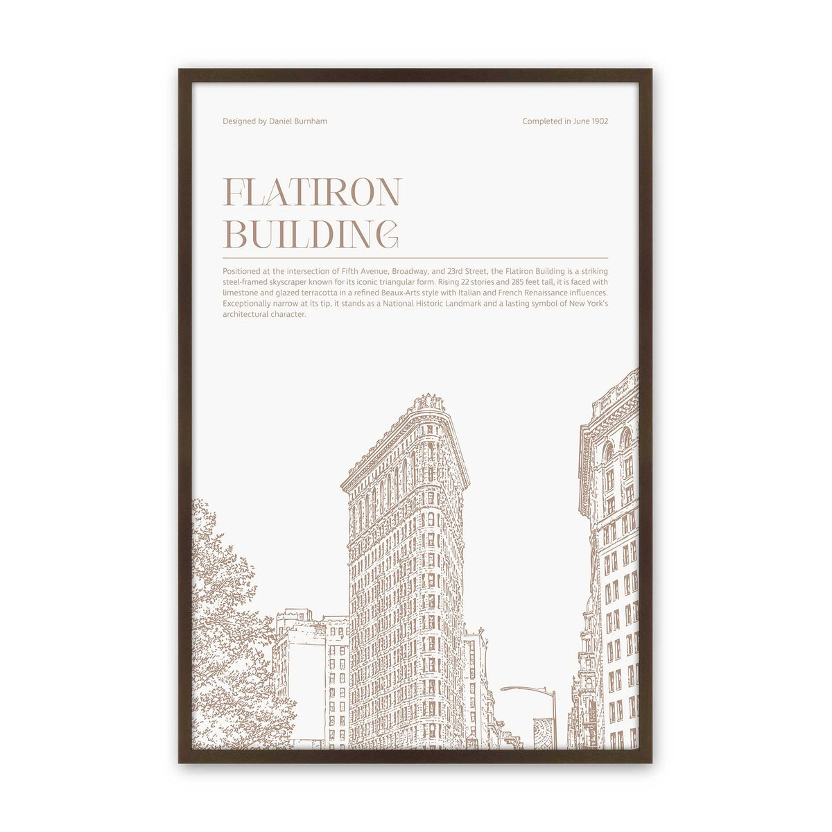 [Color:Belvinder Brown], Picture of art in a Polished Chrome frame