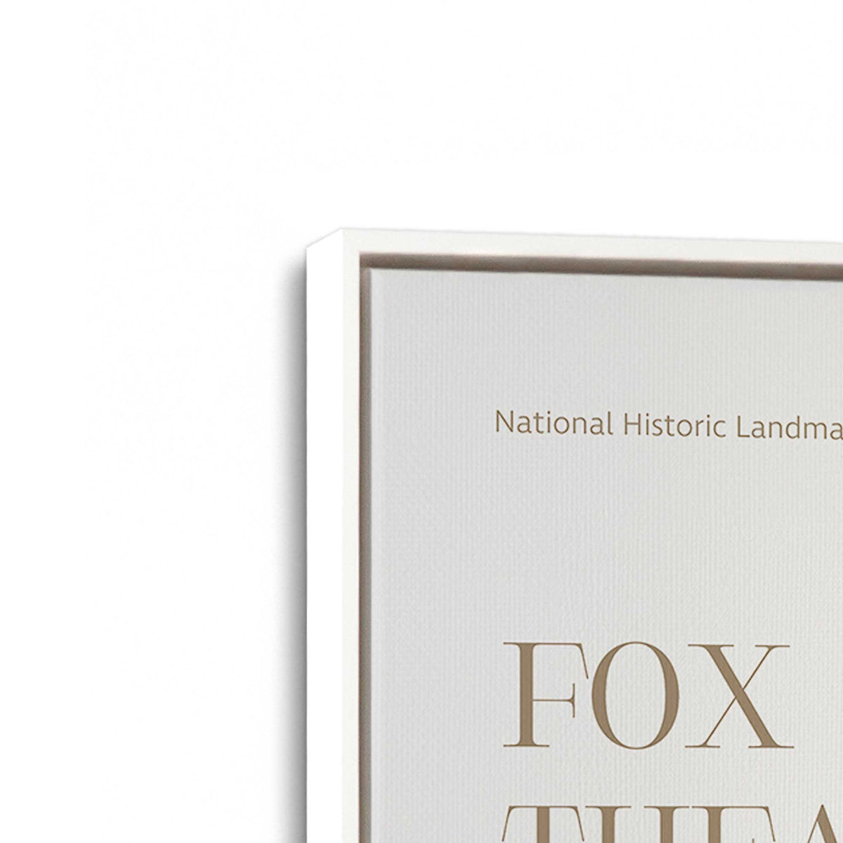 [Color:Opaque White], Picture of art in a White frame at an angle
