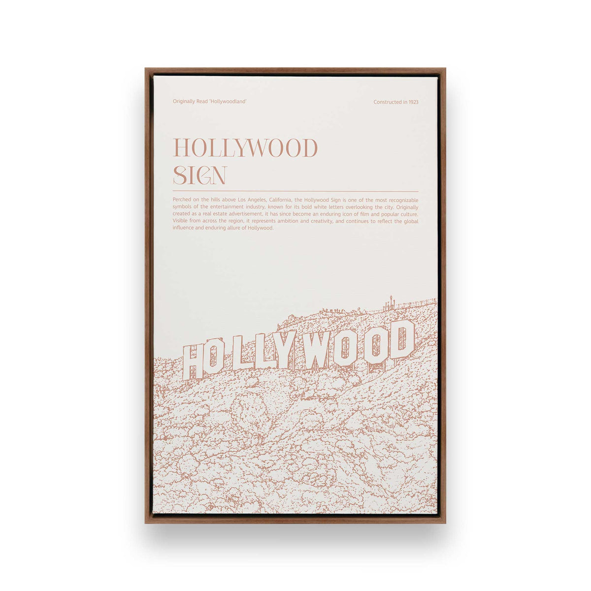 [Color:Walnut], Picture of art in a Walnut frame