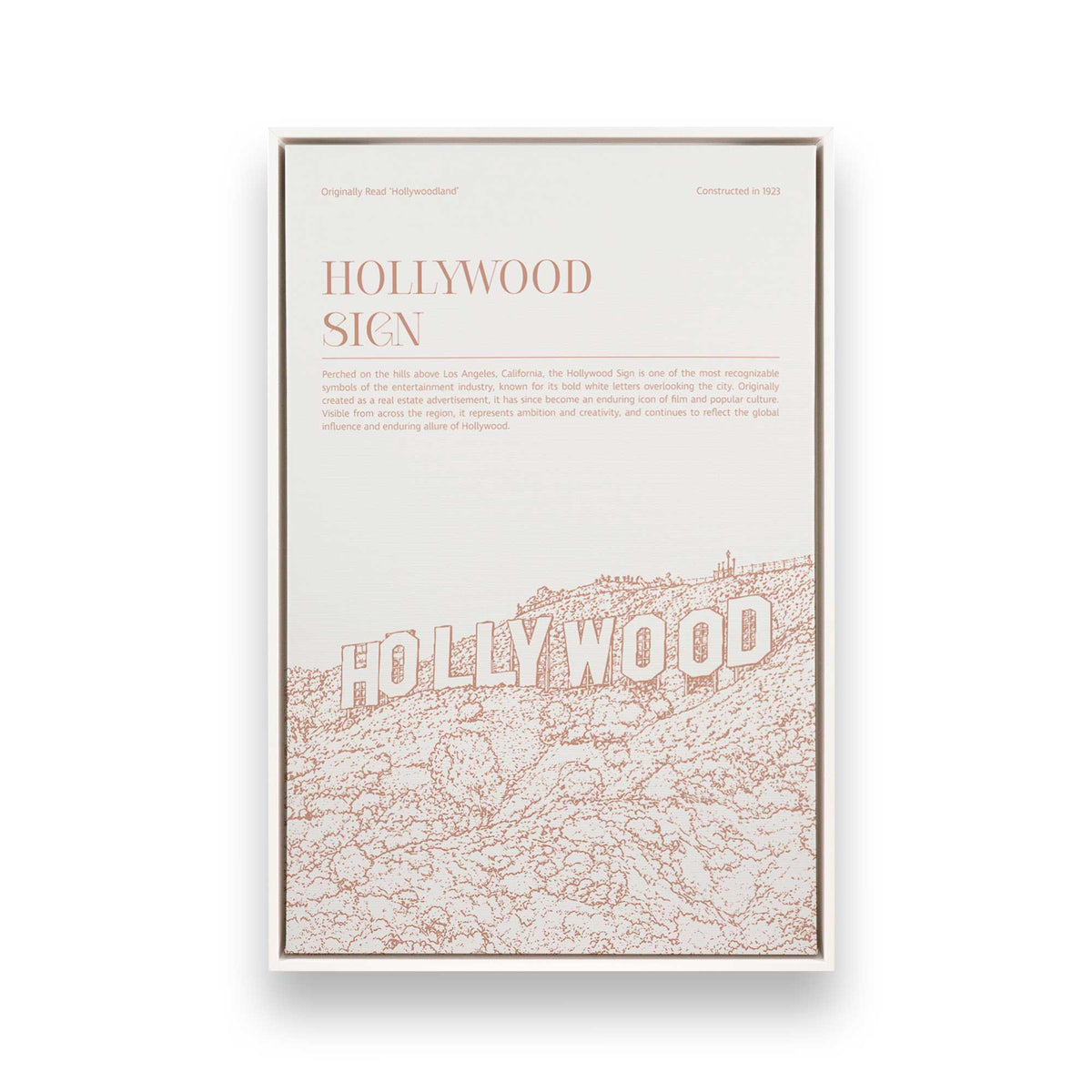 [Color:Opaque White], Picture of art in a White frame