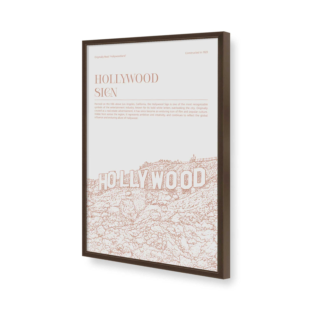 [Color:Belvinder Brown], Picture of art in a Polished Chrome frame of the corner