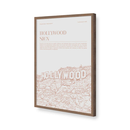[Color:Walnut], Picture of art in a Polished Chrome frame of the corner