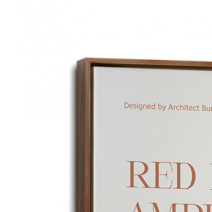 [Color:Walnut], Picture of art in a Walnut frame at an angle