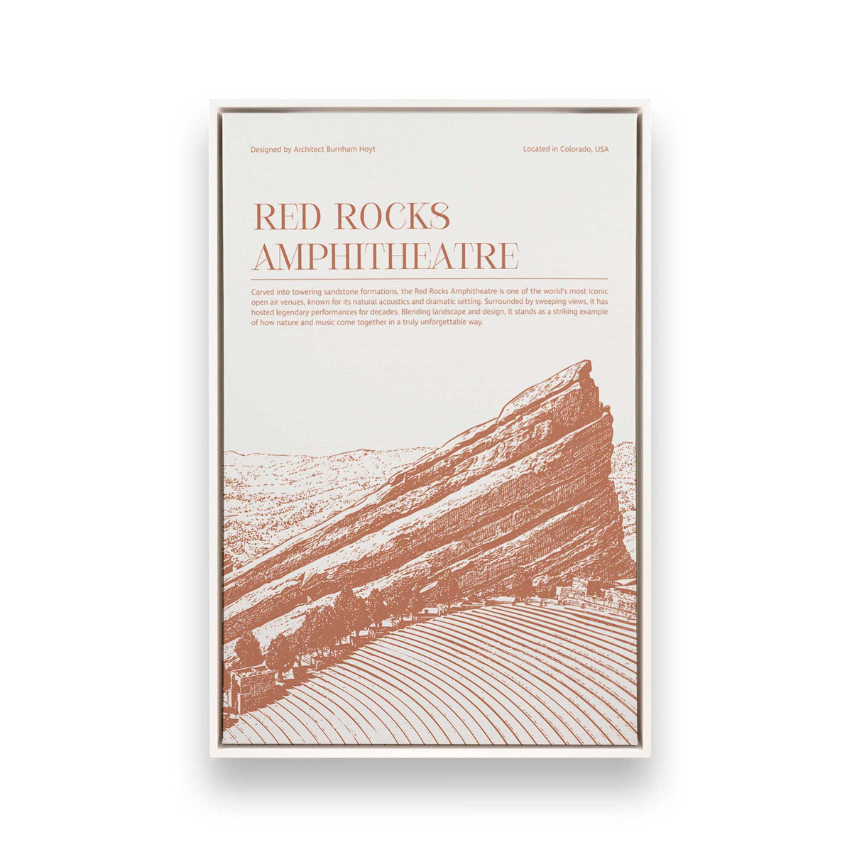 [Color:Opaque White], Picture of art in a White frame