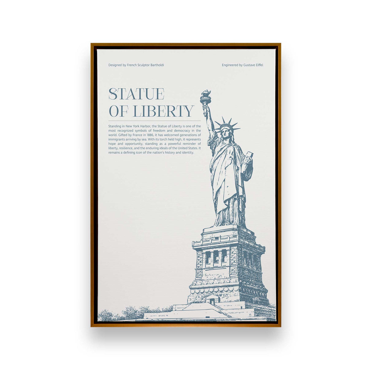 [Color:Polished Gold], Picture of art in a Polished Gold frame