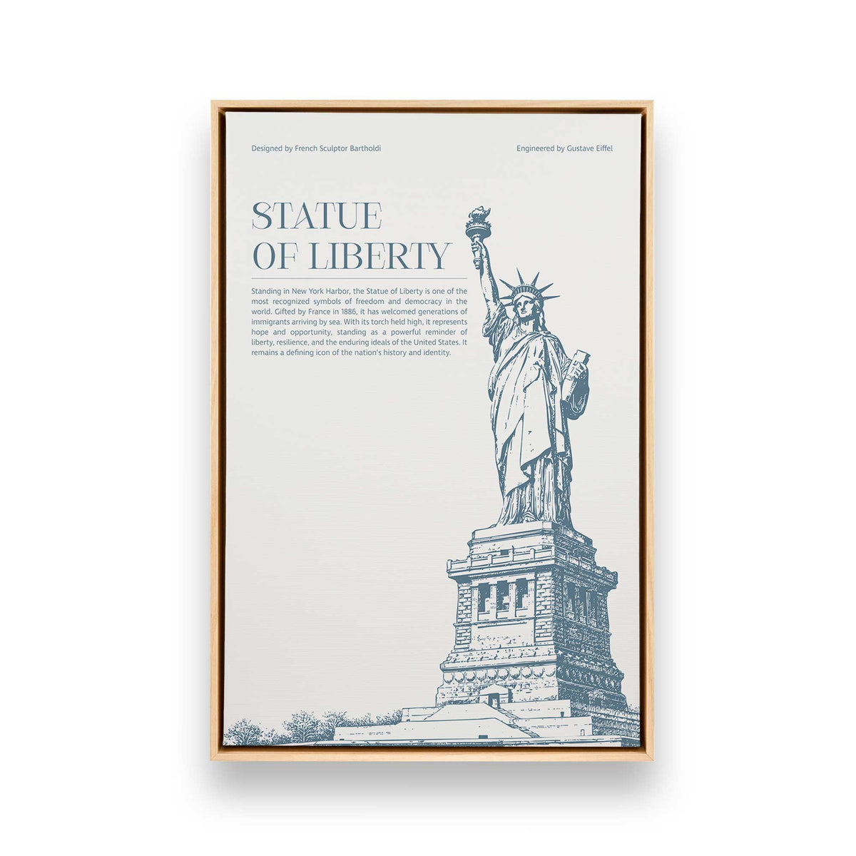 [Color:American Maple], Picture of art in a American Maple frame