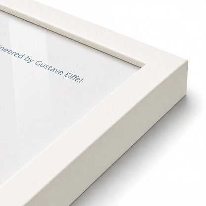 [Color:Opaque White], Picture of art in a Polished Chrome frame at an angle