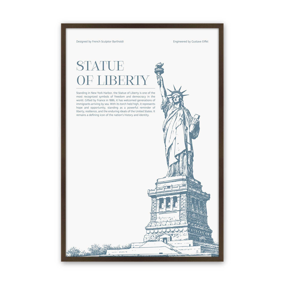[Color:Belvinder Brown], Picture of art in a Polished Chrome frame