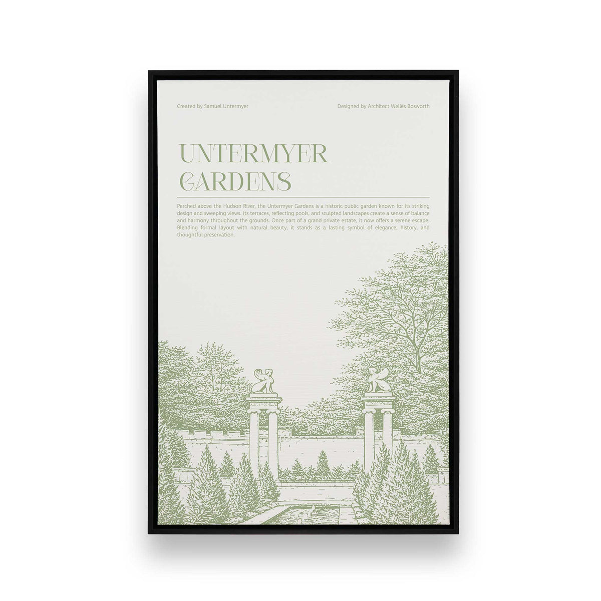 [Color:Satin Black], Picture of art in a Satin Black frame