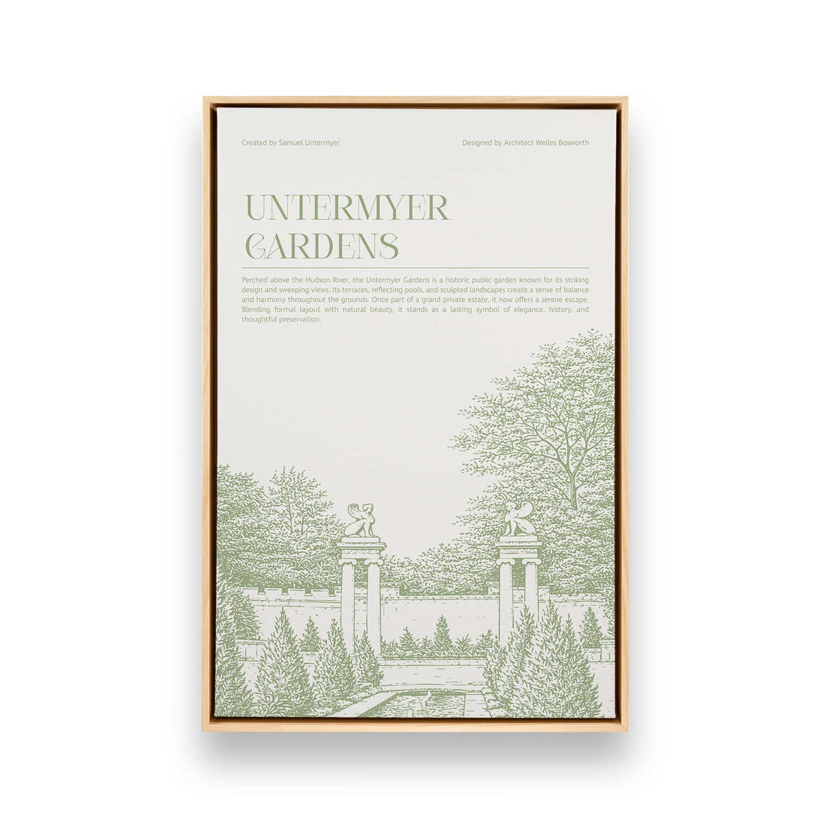 [Color:American Maple], Picture of art in a American Maple frame