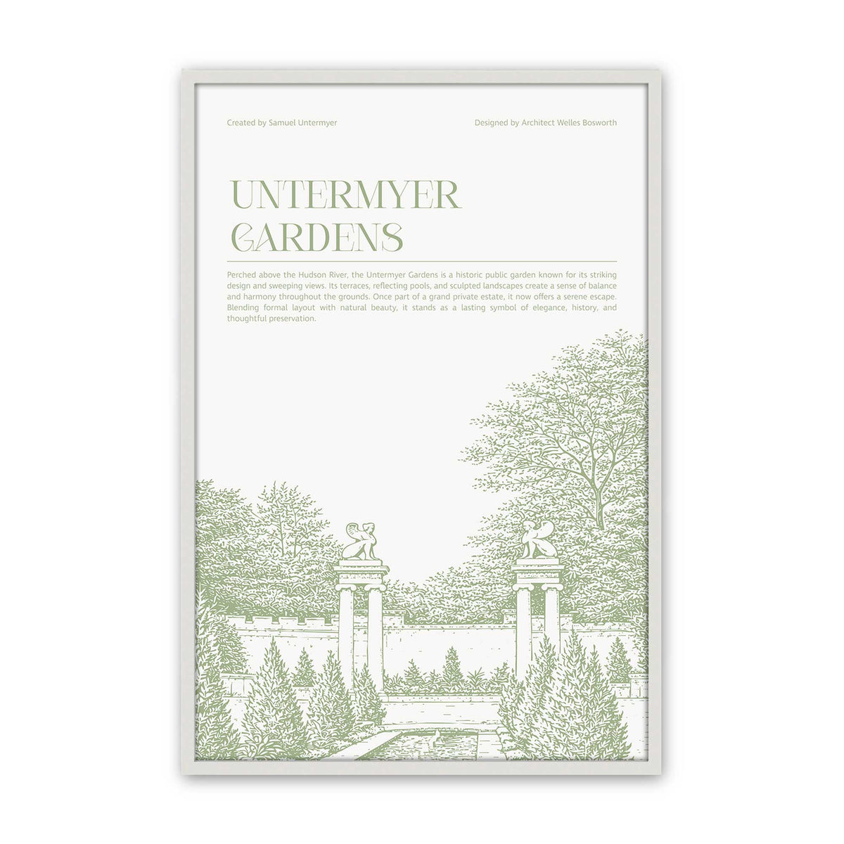 [Color:Opaque White], Picture of art in a Polished Chrome frame