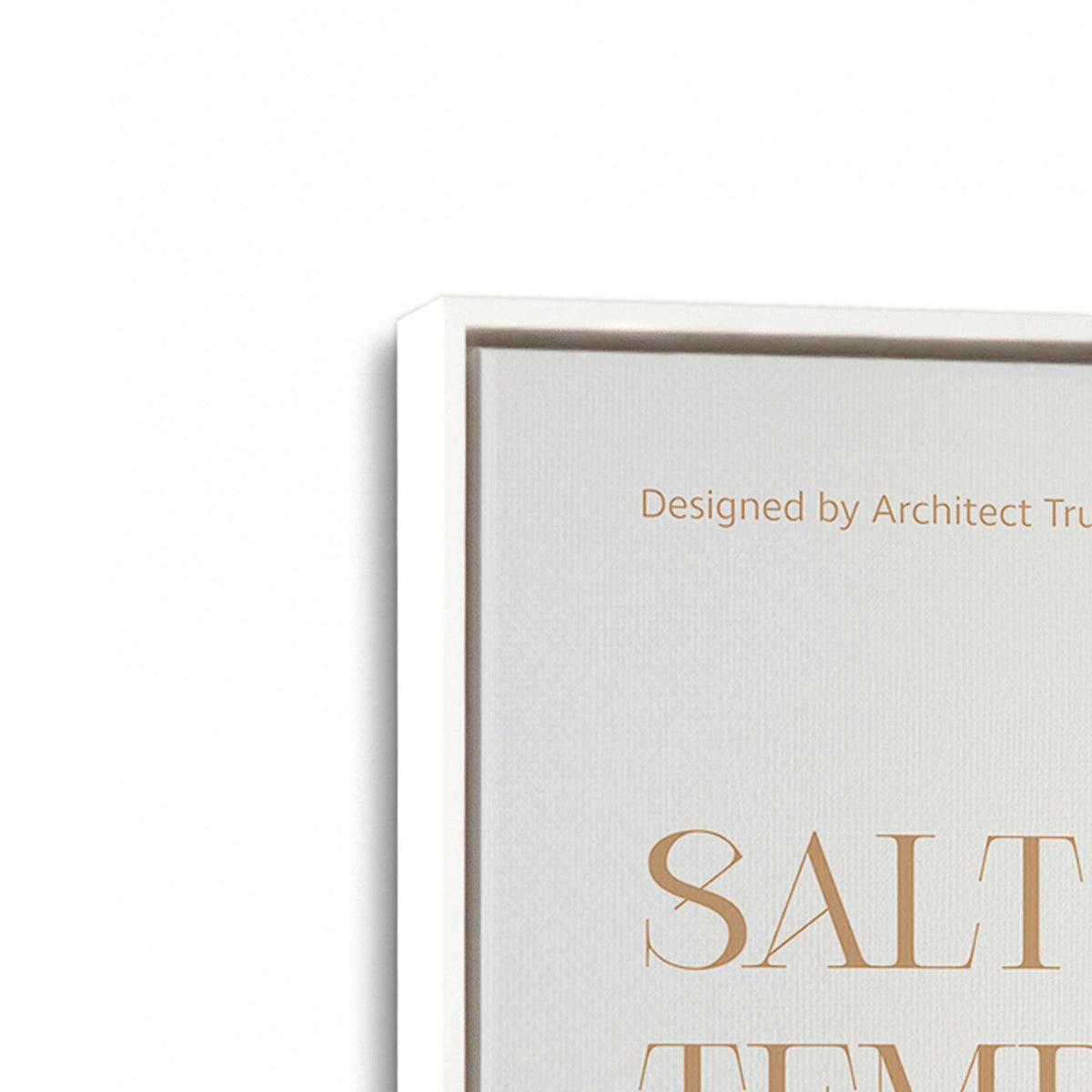 [Color:Opaque White], Picture of art in a White frame at an angle