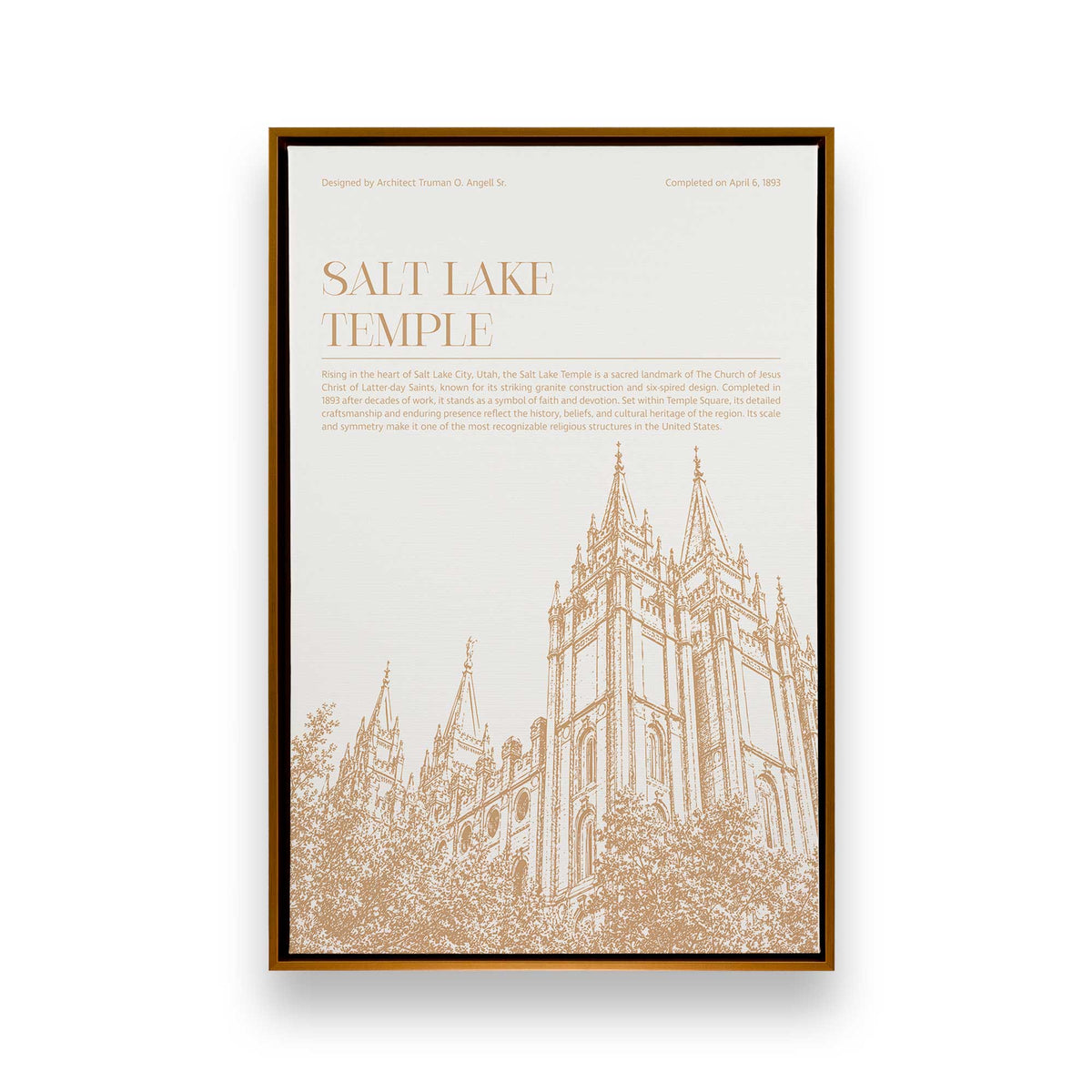 [Color:Polished Gold], Picture of art in a Polished Gold frame
