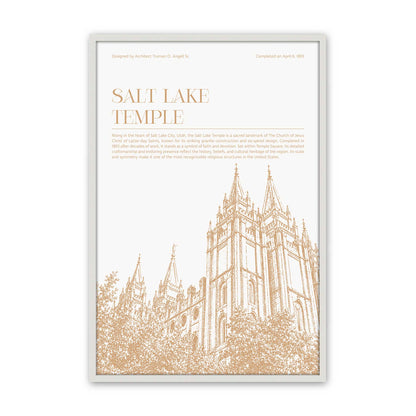 [Color:Opaque White], Picture of art in a Polished Chrome frame