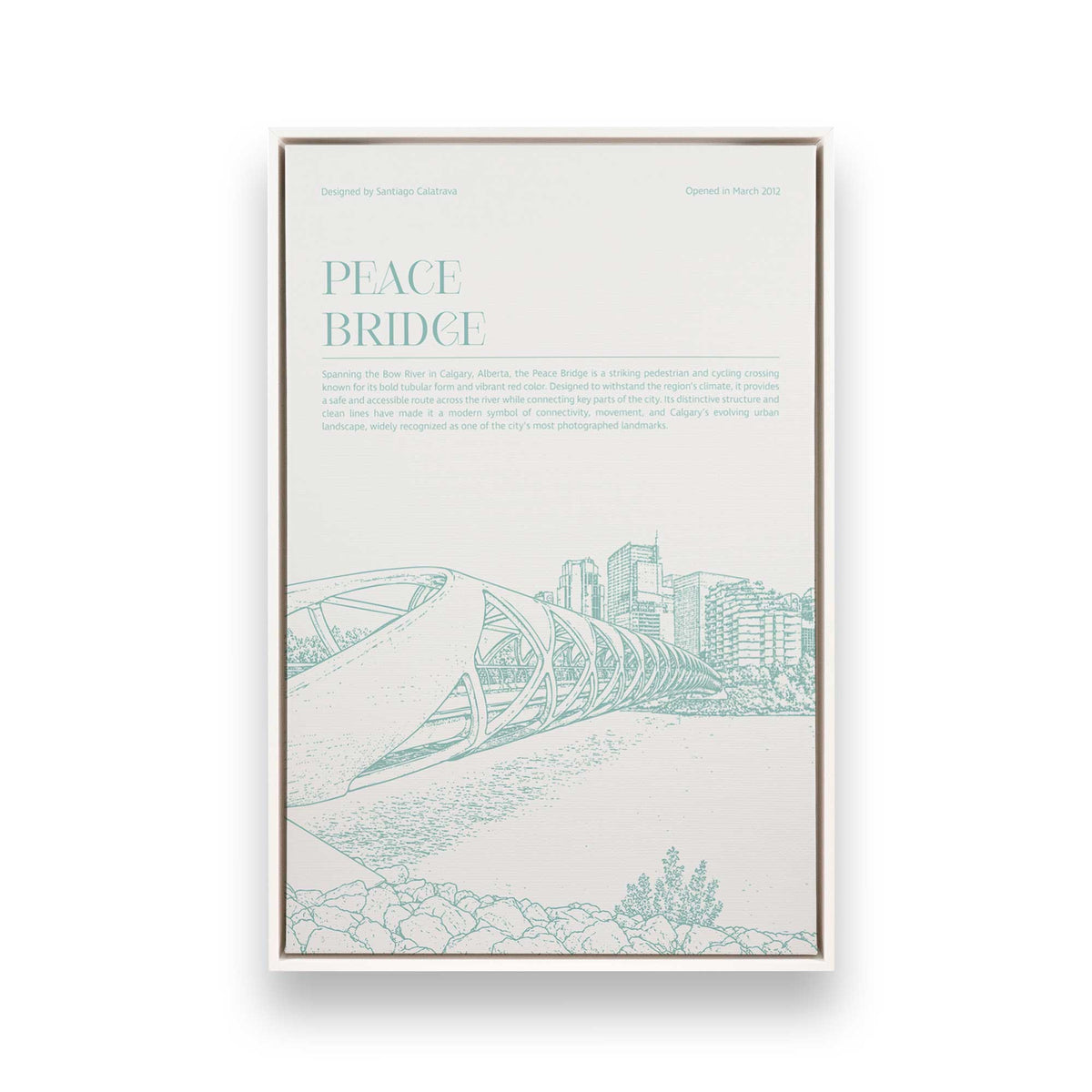 [Color:Opaque White], Picture of art in a White frame