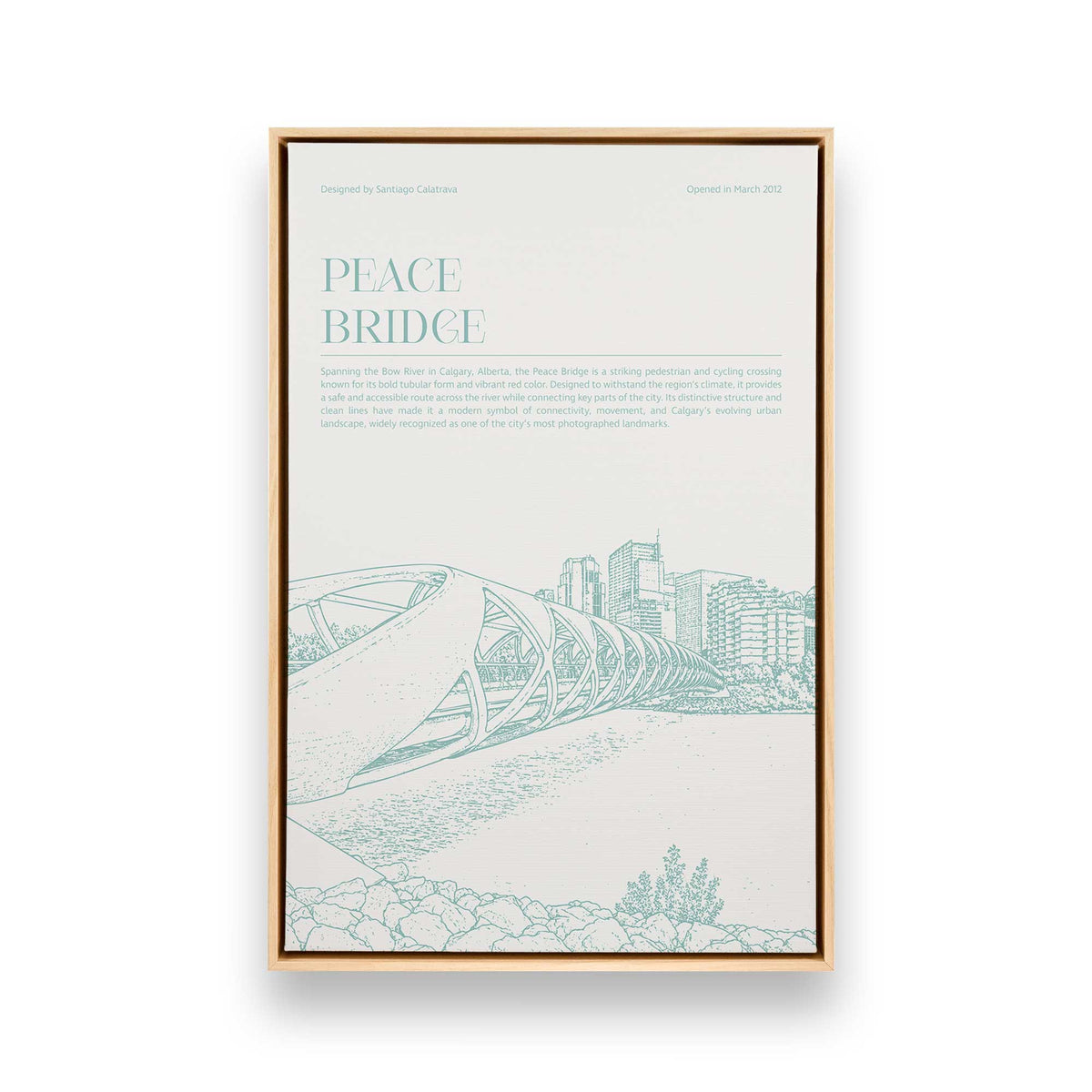 [Color:American Maple], Picture of art in a American Maple frame