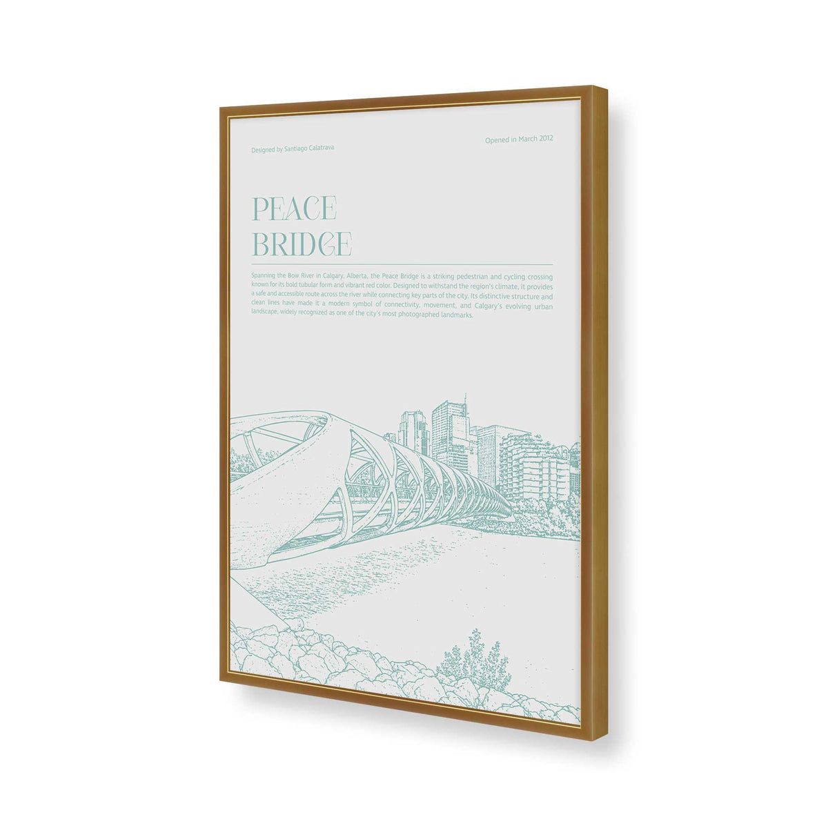 [Color:Polished Gold], Picture of art in a Polished Chrome frame of the corner