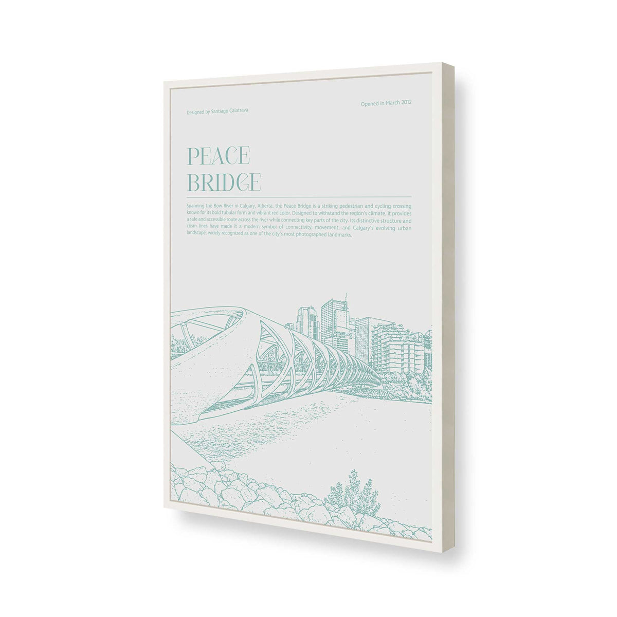 [Color:Opaque White], Picture of art in a Polished Chrome frame of the corner