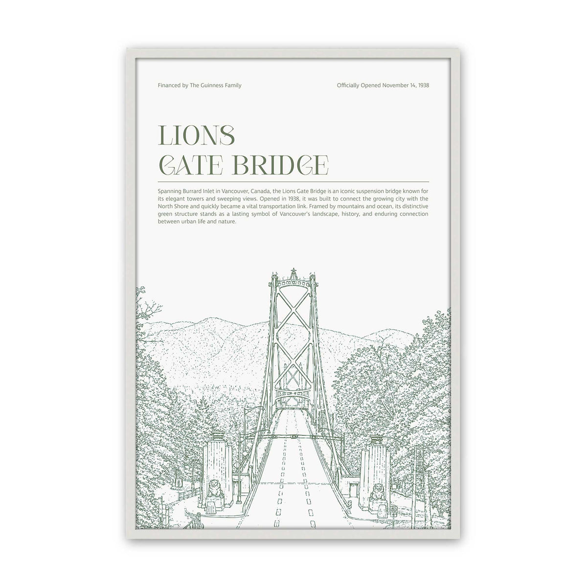 [Color:Opaque White], Picture of art in a Polished Chrome frame