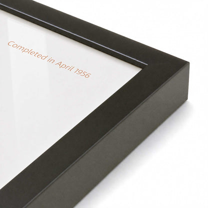 [Color:Satin Black], Picture of art in a Polished Chrome frame at an angle