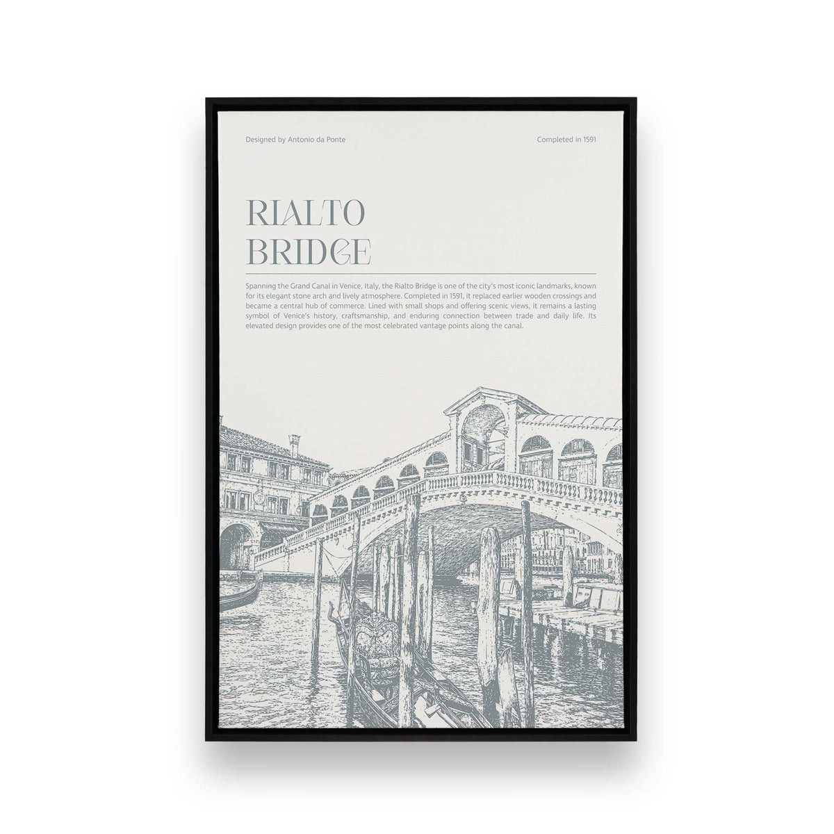 [Color:Satin Black], Picture of art in a Satin Black frame