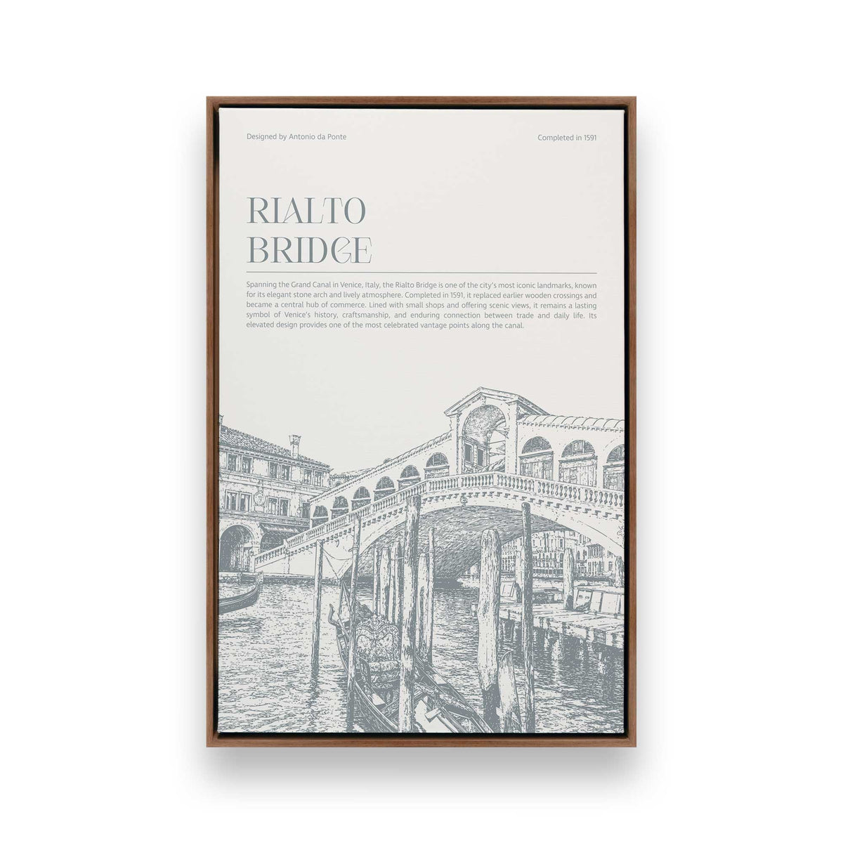 [Color:Walnut], Picture of art in a Walnut frame