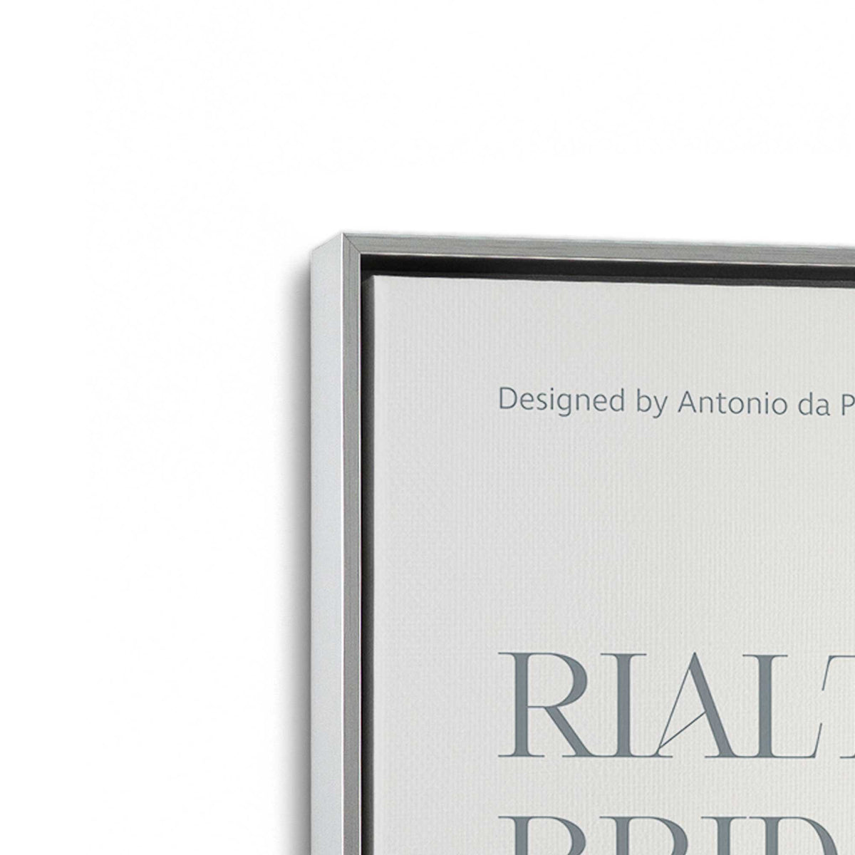 [Color:Polished Chrome], Picture of art in a Polished Chrome frame at an angle