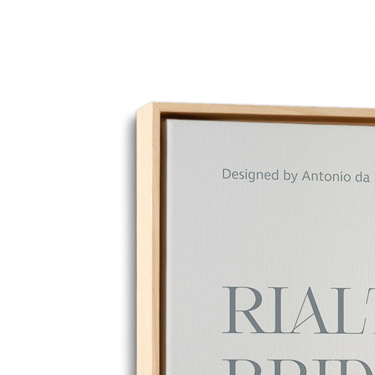 [Color:American Maple], Picture of art in a American Maple frame at an angle