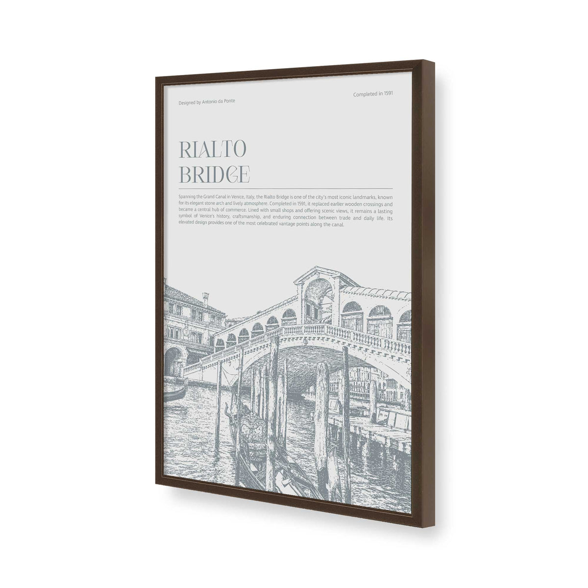 [Color:Belvinder Brown], Picture of art in a Polished Chrome frame of the corner