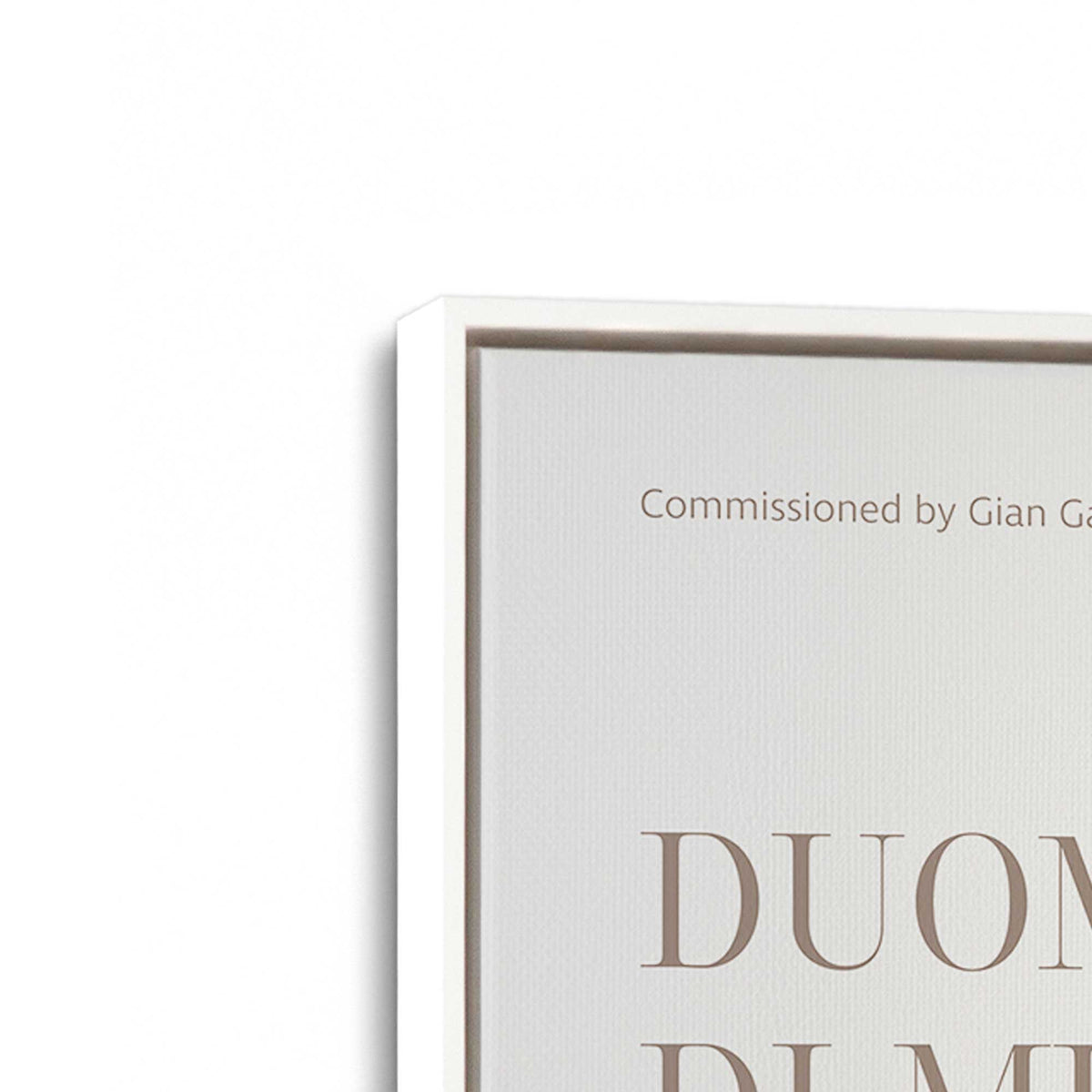 [Color:Opaque White], Picture of art in a White frame at an angle
