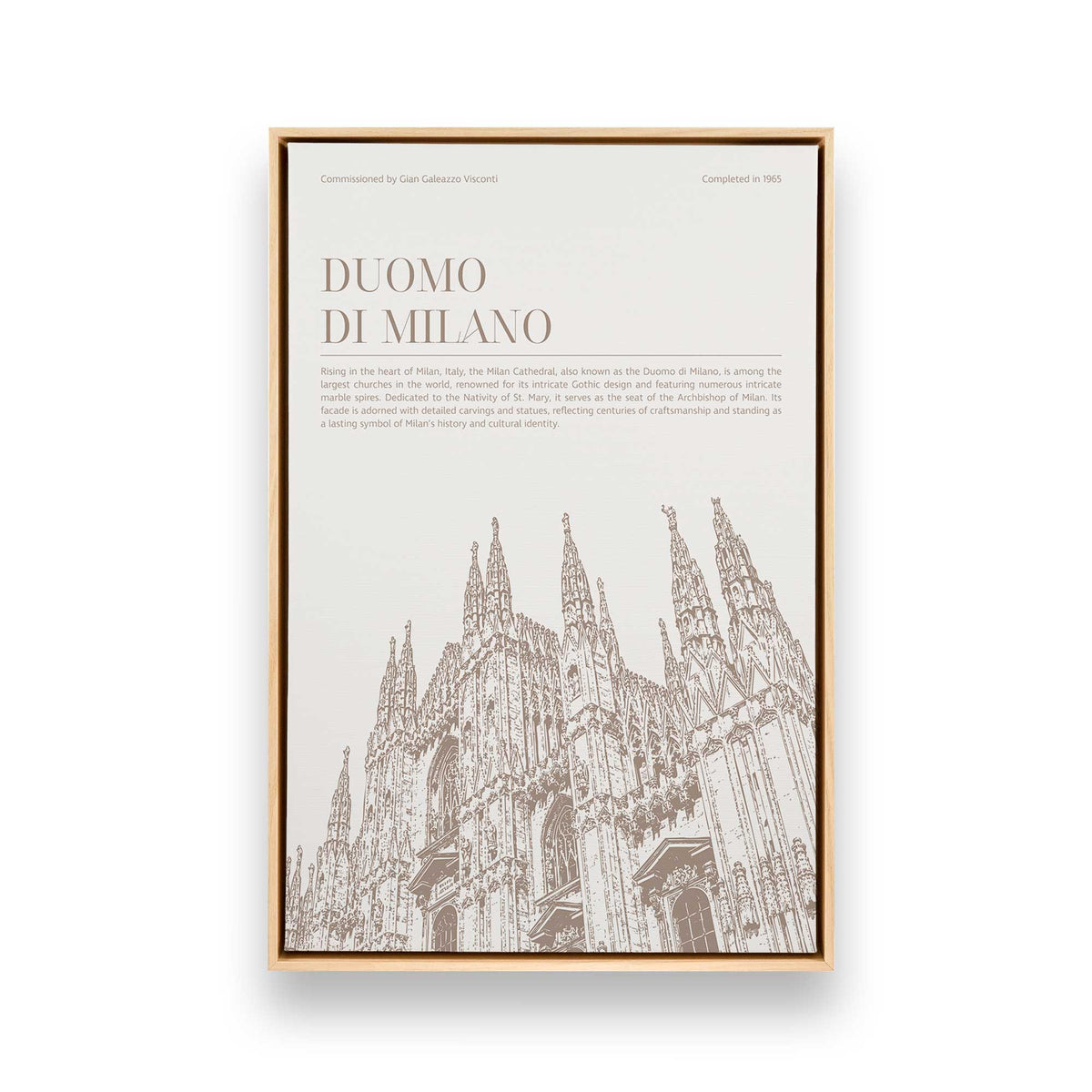 [Color:American Maple], Picture of art in a American Maple frame