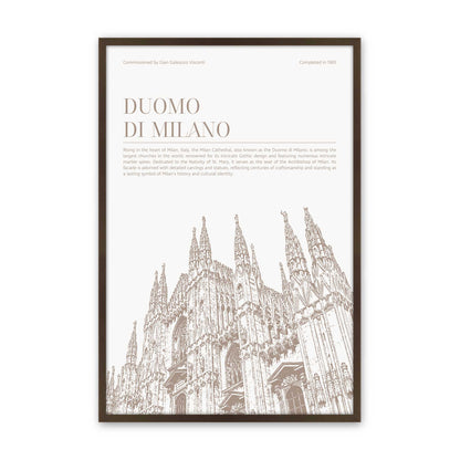 [Color:Belvinder Brown], Picture of art in a Polished Chrome frame