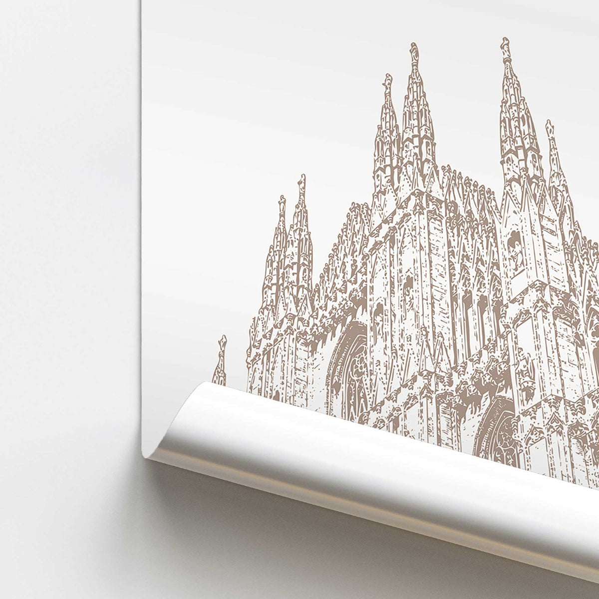Milan Spires Study Print